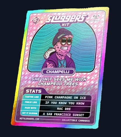 The collectible card from Sluggers Champelli Cassis pre-roll set.